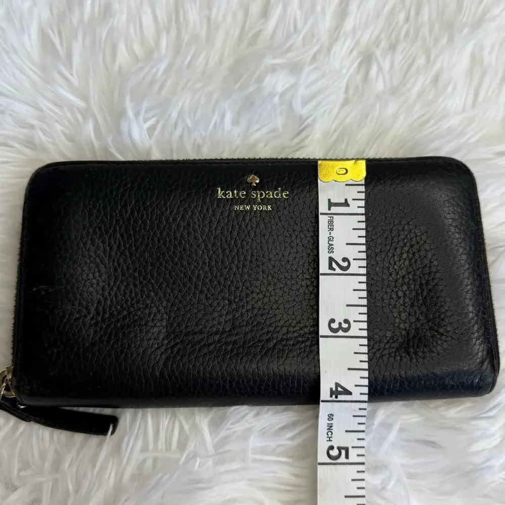 Kate Spade New York Black Zip Around Wallet